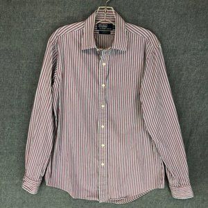 Vintage Polo Ralph Lauren Curham Shirt M Medium Button Up Long Sleeve Men's